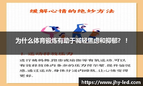 为什么体育锻炼有助于减轻焦虑和抑郁？ !
